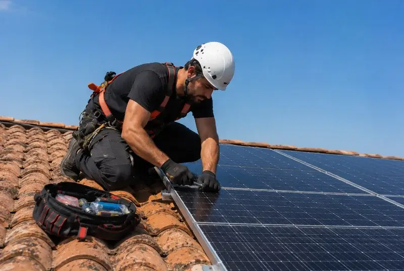 Maintenance et monitoring de panneaux solaires à Bassy